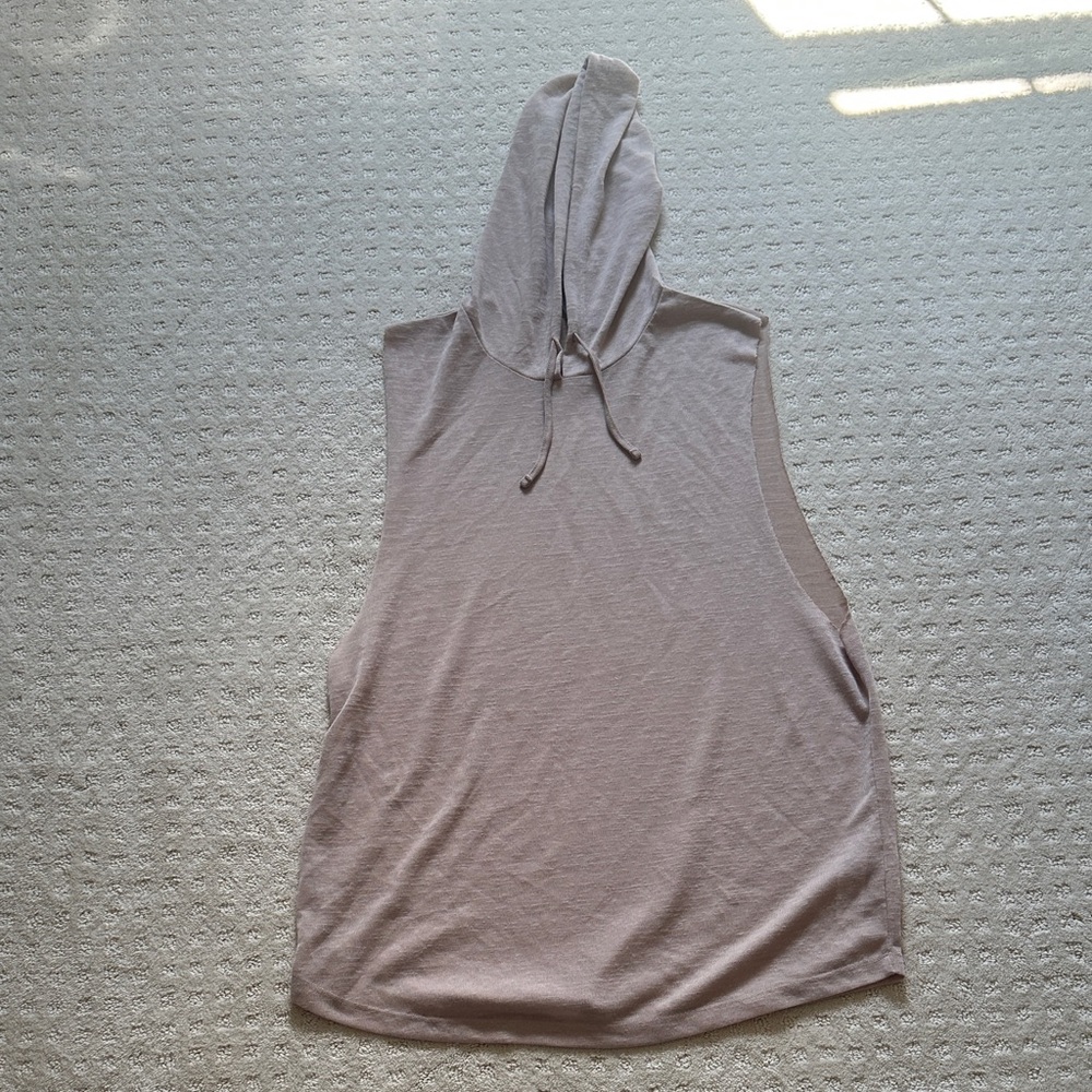ASOS Taupe Sleeveless Hoodie
